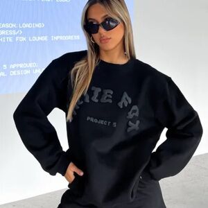 White Fox Boutique Project 5 Crewneck Sweatshirt size S/M